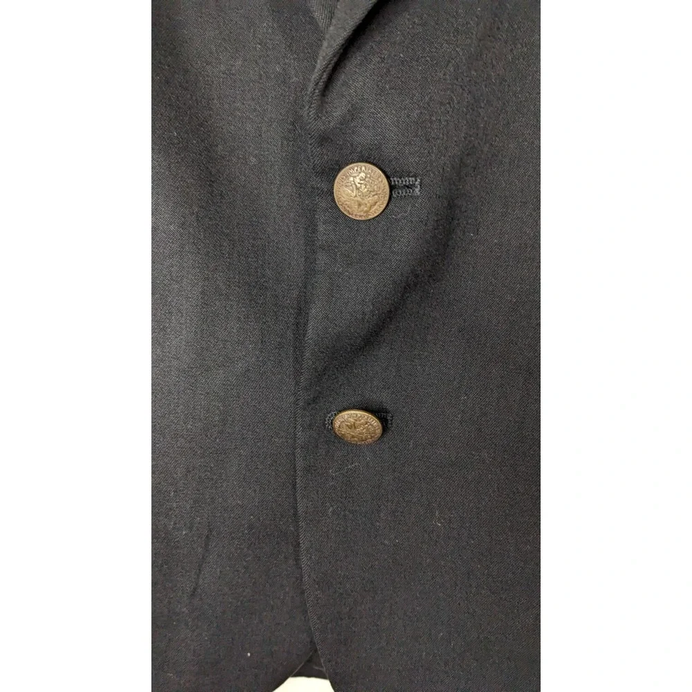 Oscar‎ De La Renta Mens Black Suit Jacket Size 36 S 202